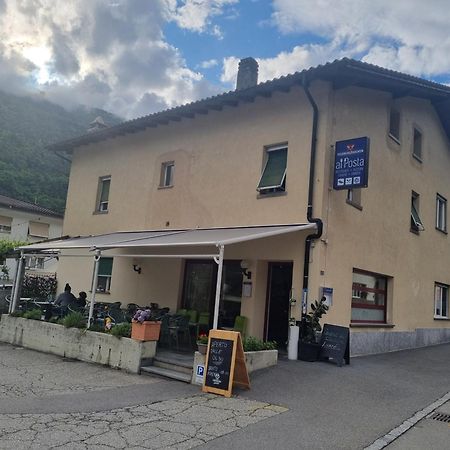 Ristorante Pizzeria Al Posta, Con Alogio Hotel Malvaglia Luaran gambar
