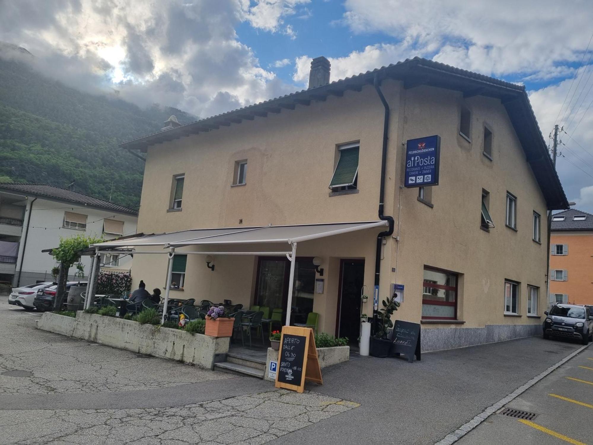Ristorante Pizzeria Al Posta, Con Alogio Hotel Malvaglia Luaran gambar